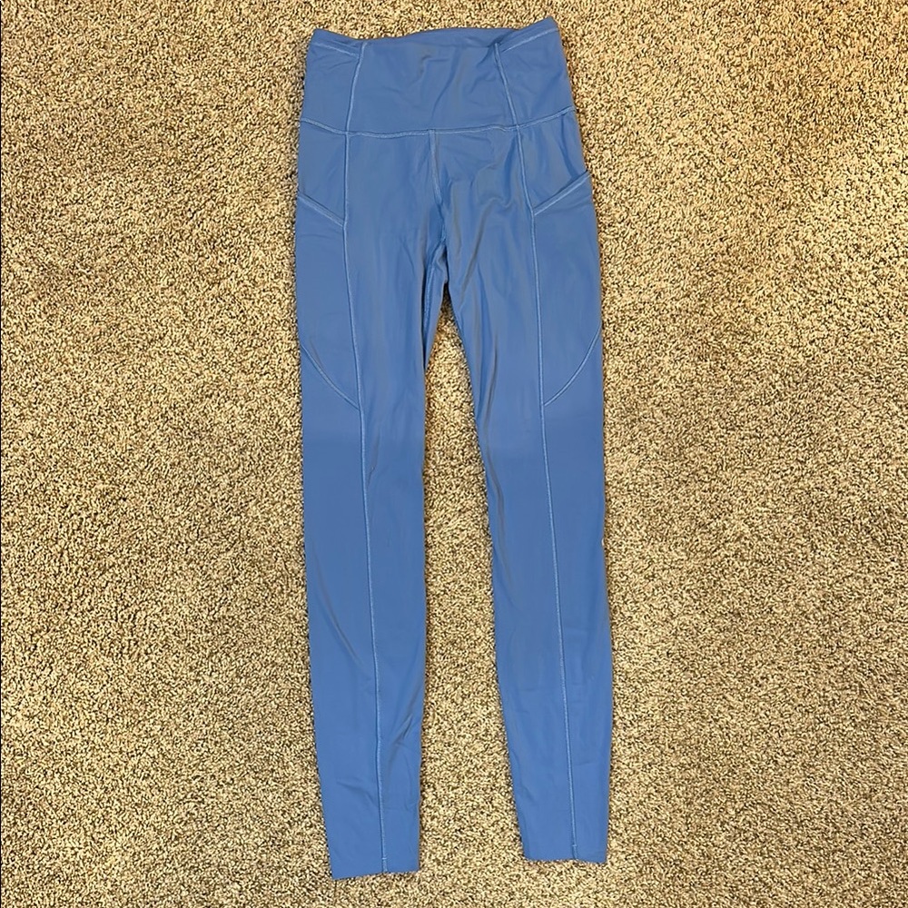 Lululemon Blue Wunder Train Leggings